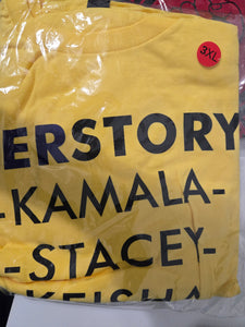 HERstory: Kamala, Stacey, Keisha, Ketanji (Yellow 3XL)