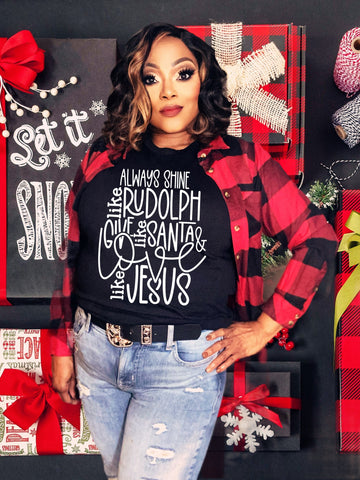 Shine Like Rudolph, Give Like Santa, & Love Like Jesus