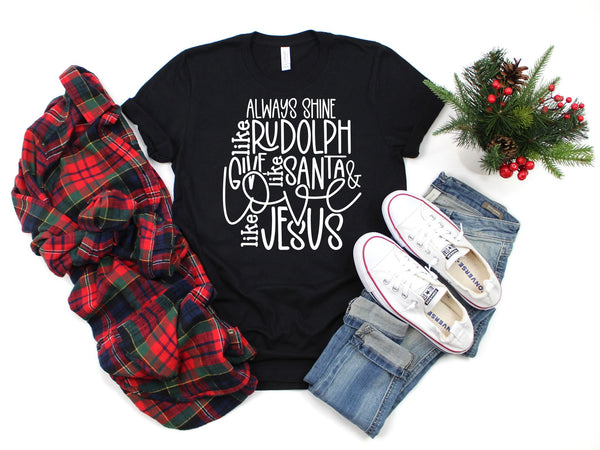Shine Like Rudolph, Give Like Santa, & Love Like Jesus