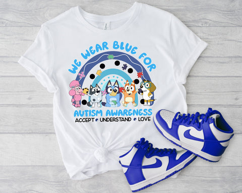We Wear Blue for Autism Awareness