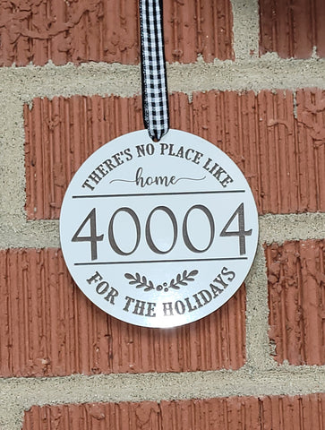 There's No Place Like Home Zip Code Ornament