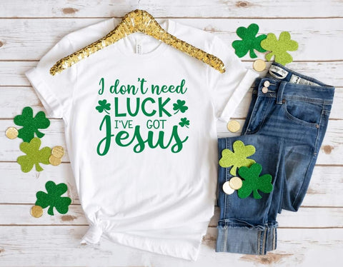 I Don't Need Luck I've Got Jesus Graphic Tee